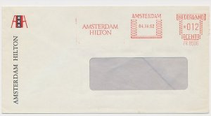 Meter cover Netherlands 1962 Hotel - Amsterdam Hilton
