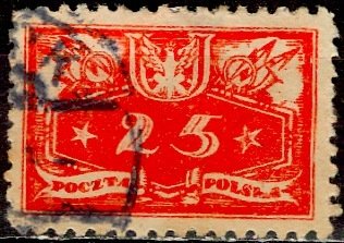 Poland; 1920: Sc. # O5: O/Used Single Stamp