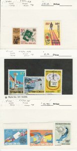 Vietnam, Postage Stamp, #482-486, 493-5 Mint NH & LH, 1974, JFZ