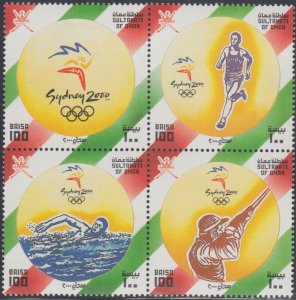 OMAN Sc # 422a-d CPL MNH 2000 SUMMER OLYMPIC GAMES in SYDNEY