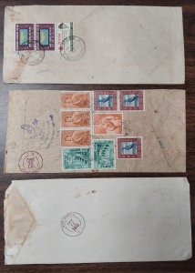 NEPAL - Group of 6 covers to U.S. incl. 3 registered, VF