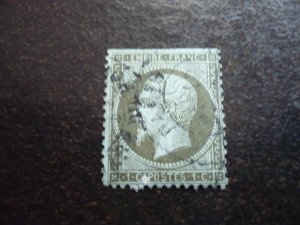 Stamps - France - Scott# 22 - Used Part Set of 1 Stamp