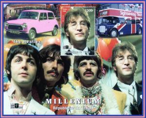 Chad 1999 The Beatles/Mini/London Bus/London 2000 SS MN Perf