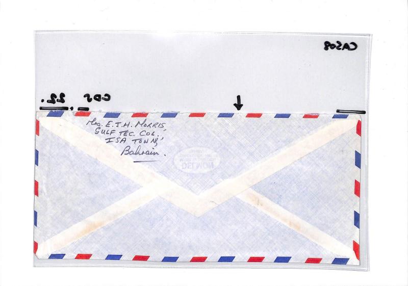 CA508 1979 Bahrain Airmail Cover PTS