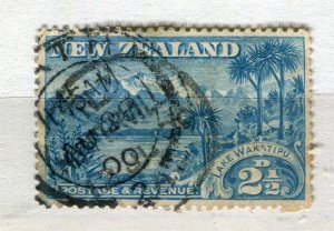 NEW ZEALAND; 1898-99 classic Pictorial issue used 2.5d value fine Postmark