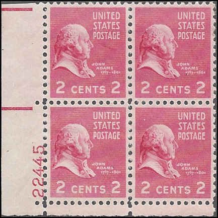 806 Mint,OG,NH... Plate Block of 4... SCV $1.10