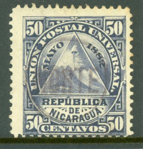 Nicaragua 1882 ABNC 50¢ w/ Norte (Greytown) Bluefields Cancel VFU Z389