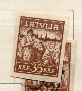 Latvia 1919 Early Issue Fine Mint Hinged 35k. NW-191739