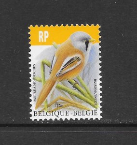 BIRDS - BELGIUM #FO2 BEARDED REEDLING  MNH