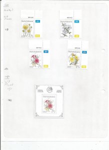 BOPHUTHATSWANA - 1987 - Wild Flowers -Perf 4v Set & Souv Sheet-Mint Light Hinged