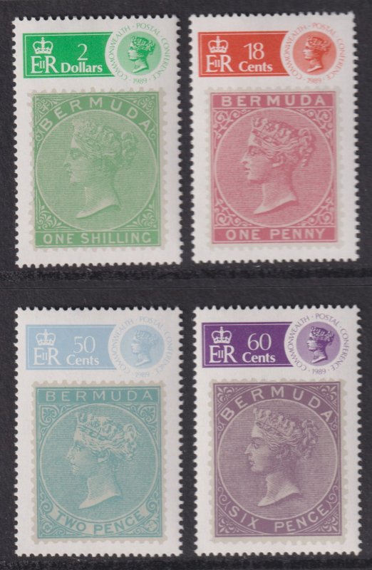 1989 Bermuda Postal Conference complete set MNH Sc# 580 / 583 CV $10.00