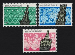 Belgium Lace-making Towns 3v 1989 MNH SG#2976-2978