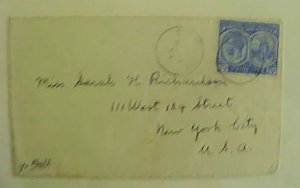 ST. KITTS  1938 COVER TO USA