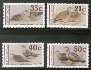 Bophuthatswana 1990 Birds Sandgrouses Wildlife Fauna Animal Sc 244-47 MNH # 1844