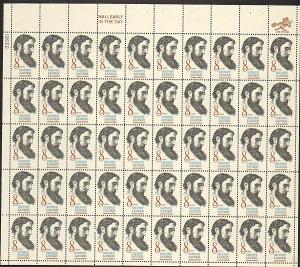 US #1446 Mint Sheet Sidney Lanier 
