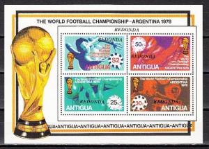 Redonda-Antigua, 1978 issue. World Cup Soccer/Football sheet of 4.