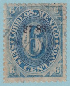 MEXICO 148 BLUE  USED - INTERESTING BACK OF STAMP - NO FAULTS VERY FINE! - SUO