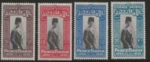 Egypt 155-58  1929 set 4  fvf  mint hinged