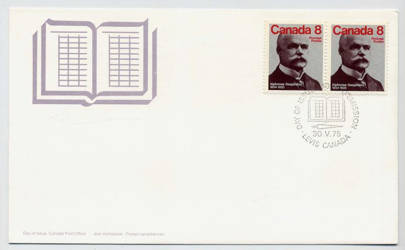 Canada First day cover #661, Alphonse Desjardins