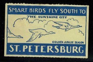 USA poster label St. Petersburg Florida