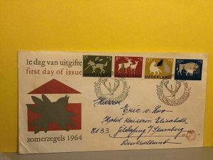 Netherland Zomerzegels 1964 multi stamps cover Ref R24981 