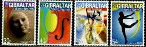 GIBRALTAR Sc#928-931 2003 Europa Festivals Complete Set OG Mint Hinged