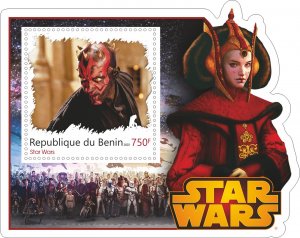 Stamps. Cinema  Space Star Wars Benin 2022 year 8 sheets perforated