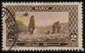 French Morocco 112 - Used - 2fr Roman Ruins, Volulilis (1923) (cv $1.20)