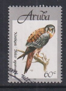 Aruba  #163 used 1998 birds  60c