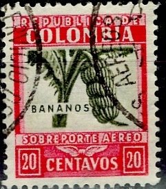 Colombia; 1932: Sc. # C100: Used Single Stamp