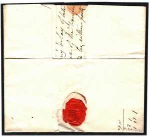 GB WALES Cover BRECON 1830 Hollam *Misdirected* Taunton Som {samwells}B67 