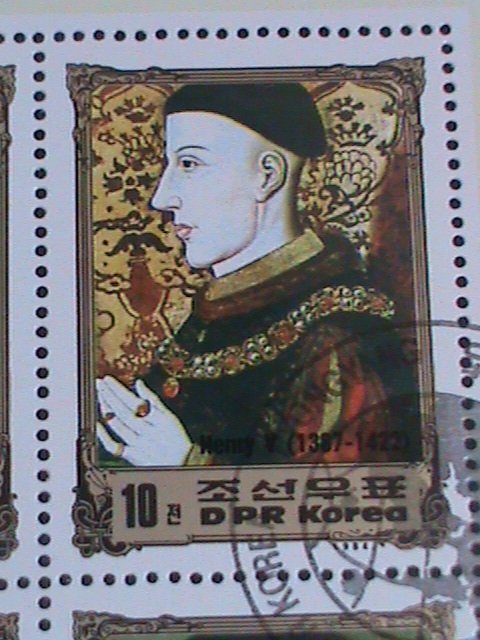 ​KOREA STAMP:1984 KINGS & QUEENS OF GRATE BRITAIN   CTO FULLI SHEET