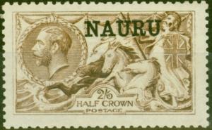 Nauru 1916 2s6d Yellow-Brown SG20 Fine MNH