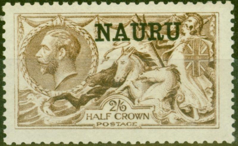 Nauru 1916 2s6d Yellow-Brown SG20 Fine MNH