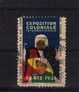 French Advertising Stamp - 1931 Paris International Colonial Exposition