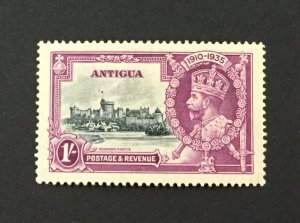ANTIGUA, 1935 KGV Jubilee 1s DOT by FLAGSTAFF variety, MVLH, SG 94h plate flaw