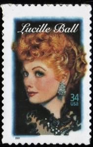 SC#3523 34¢ Legends of Hollywood: Lucille Ball Single (2001) SA