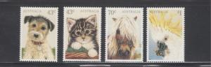 Australia 1991 Pets Scott # 1222 - 1225 MNH