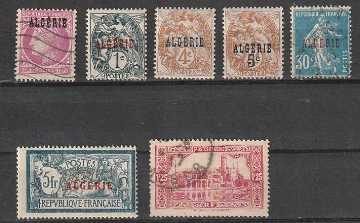 Algeria Overprints Used lot #190918-2