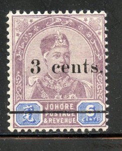 Johore # 27, Mint Hinge Remain.