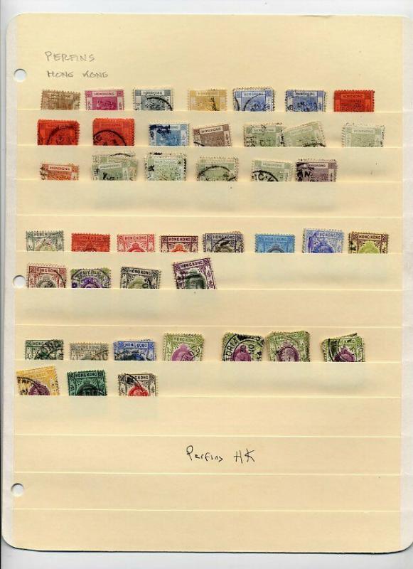 Hong Kong Early Perf-in Stamp Hoard