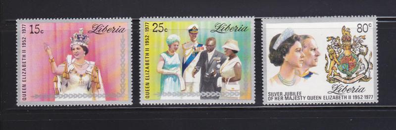 Liberia 788-790 Set MNH Queen Elizabeth II