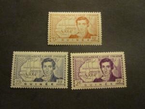 French Guinee #161-63 Mint Hinged - WDWPhilatelic 