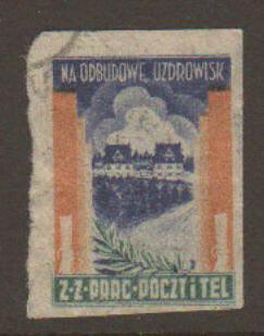 Poland Na Odbudowe Uzdrowisk WWII label 