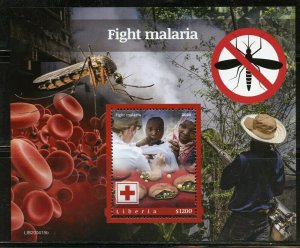 LIBERIA 2020 FIGHT MALARIA  SOUVENIR SHEET MINT NEVER HINGED