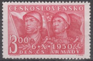Czechoslovakia Scott #425 MH 1950