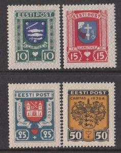 Estonia B28-31 Mi 109-12 MHR VF 1936 USD$28.00