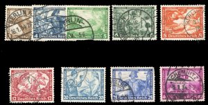 Germany #B45-57 Cat$288, 1933 Wagner, cheaper perforations, complete set, used