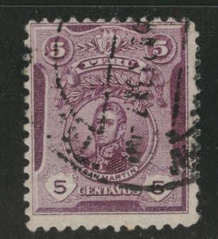 Peru  Scott 180 used 1909 stamp 