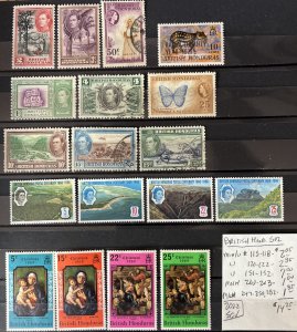 British Honduras Selection #115//282- SCV=$14.25